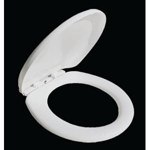 toilet seat cover  pvc commode seat cover  white color  easy installation  durable flexible universal fit toilet seat cover ewc new