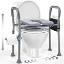 Toilet Seat Risers for Seniors, Raised Toilet Seat with Handles