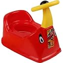 Toilet Trainer Potty Training Seat- Chair for Kids- Infant Potty Toilet Chair with Removable Tray & Closing Lid (RED)