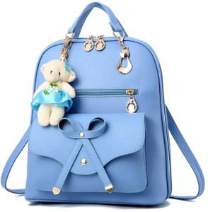 toingo small 10 l backpack leahter school bag  college bagpack blue