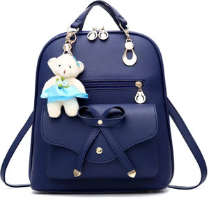 toingo small 10 l backpack leahter school bag  college bagpack blue