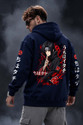 TOJER Men Full Sleeve Printed Hooded Sweatshirt