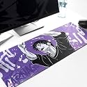 Anime Desk Mat Extra Large (32 inch x 12 inch), Ghost of Zenin Printed Anime Anti-Slip Mouse Pad