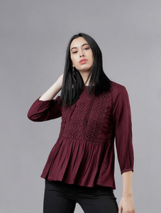 Tokyo Talkies Casual 3 4 Sleeve Solid