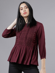 Tokyo Talkies Casual 3 4 Sleeve Solid