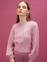 Tokyo Talkies Casual Solid Women Pink Top