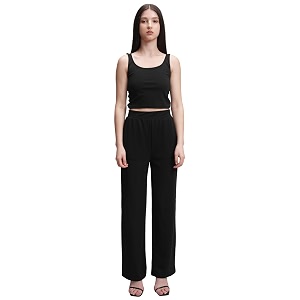 Tokyo Talkies Chic Crop Top Drawstring