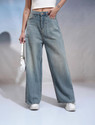 Tokyo Talkies Wide Leg Women Light Blue