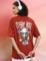 Tokyo Talkies Printed Typography Women Round Neck