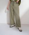 Tokyo Talkies Wide Leg Women Green Jeans