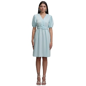 Tokyo Talkies Womens Elegant A-Line Dress with