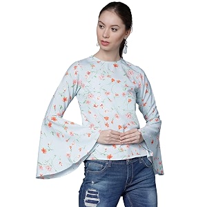 Tokyo Talkies Womens Long Sleeves Round Neck