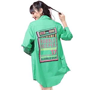 Tokyo Talkies Womens Oversized Shirts Printed
