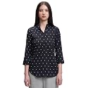 Tokyo Talkies Women39s Polka Dots Mandarin Collar
