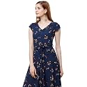 Tokyo Talkies Women39s Short Sleeves V-Neck Printed