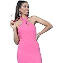 Tokyo Talkies Women39s Sleeveless Halter Neck Solid