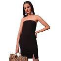 Tokyo Talkies Women39s Sleeveless Strapless Solid Dresses