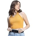Tokyo Talkies Women39s Sleeveless High Neck Solid