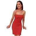 Tokyo Talkies Women39s Sleeveless Strapless Solid Dresses
