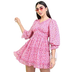 Tokyo Talkies Womens Three-Quarter Sleeves Sweet Heart