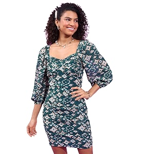 Tokyo Talkies Womens Three-Quarter Sleeves Sweet Heart