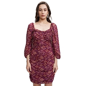 Tokyo Talkies Womens Three-Quarter Sleeves Sweet Heart