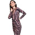 Tokyo Talkies Women Brown Multi Bodycon Mini