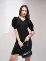 Tokyo Talkies Women A-line Black Knee Length