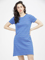 Tokyo Talkies Women A-line Blue Midi/Calf Length Dress