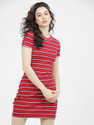 Tokyo Talkies Women A-line Red Midi/Calf Length Dress