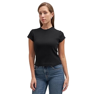 tokyo talkies women pure cotton tops for womanregular fit slim fit crop tops for women westerntop tshirt for women stylish westernsuitable for casual and workwear