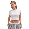 Tokyo Talkies Women Pure Cotton Tops for Woman|Regular Fit Slim fit Crop Tops for Women Western|Top Tshirt for Women Stylish Western|Suitable for Casual and Workwear