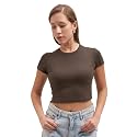 Tokyo Talkies Women Pure Cotton Tops for Woman|Regular Fit Slim fit Crop Tops for Women Western|Top Tshirt for Women Stylish Western|Suitable for Casual and Workwear