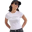 Tokyo Talkies Women Pure Cotton Tops for Woman|Regular Fit Slim fit Crop Tops for Women Western|Top Tshirt for Women Stylish Western|Suitable for Casual and Workwear