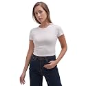Tokyo Talkies Women Pure Cotton Tops for Woman|Regular Fit Slim fit Crop Tops for Women Western|Top Tshirt for Women Stylish Western|Suitable for Casual and Workwear