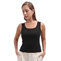 Tokyo Talkies Women Pure Cotton Tops for Woman|Slim Fit Tops for Women Western|top for Women Stylish Western|Korean Tank Tops|All Day Crop Top Tees
