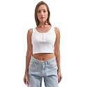 Tokyo Talkies Women Pure Cotton Tops for Woman|Slim Fit Tops for Women Western|top for Women Stylish Western|Korean Tank Tops|All Day Crop Top Tees