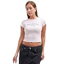 Tokyo Talkies Women Pure Cotton Tops for Woman|Regular Fit Slim fit Crop Tops for Women Western|Top Tshirt for Women Stylish Western|Suitable for Casual and Workwear