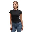 Tokyo Talkies Women Pure Cotton Tops for Woman|Regular Fit Slim fit Crop Tops for Women Western|Top Tshirt for Women Stylish Western|Suitable for Casual and Workwear