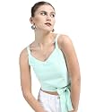 Tokyo Talkies Womens Sleeveless Shoulder Strap Solid