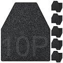 ToLanbbt 10PCS Urinal Mats for Men Bathroom Non-Slip Urinal Floor Mats Water Absorption Urinal Pads for Mens Room Disposable Commercial Toilet Urine Mats for Men’s Bathroom Restroom, Dark Gray