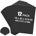 ToLanbbt 12 Pack Black Foam Board, 16 x 20 x 3/16" Thick Foam Core Acid Free Poster Foamboard for Art Craft Projects, Painting, Displaying, Signage, Wedding, School