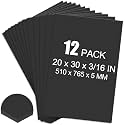 ToLanbbt 12 Pack Black Foam Board, 20 x 30 x 3/16" Thick Foam Core Acid Free Poster Foamboard for Art Craft Projects, Painting, Displaying, Signage, Wedding, School