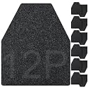 ToLanbbt 12PCS Urinal Mats for Men Bathroom Non-Slip Urinal Floor Mats Water Absorption Urinal Pads for Mens Room Disposable Commercial Toilet Urine Mats for Men’s Bathroom Restroom, Dark Gray