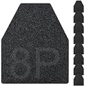 ToLanbbt 8PCS Urinal Mats for Men Bathroom Non-Slip Urinal Floor Mats Water Absorption Urinal Pads for Mens Room Disposable Commercial Toilet Urine Mats for Men’s Bathroom Restroom, Dark Gray