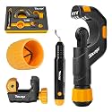 TOLESA Pipe Cutter Tool Heavy Duty 1/8''-2'' with Deburring Reaming Tool