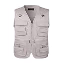 TOLOER Men39s Summer Fishing Vest Multi Pockets