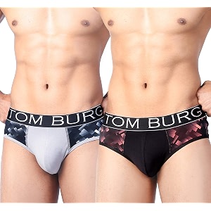 TOM BURG Regular Cotton Designer Casual Smooth