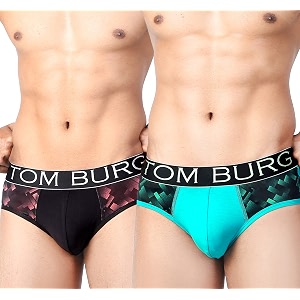 TOM BURG Regular Cotton Designer Casual Smooth
