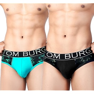 TOM BURG Regular Cotton Designer Casual Smooth